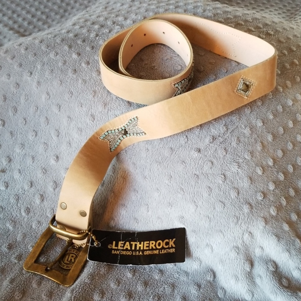 Leather Rock Womans Leather Belt